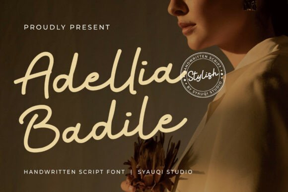 Adellia Badile: A Script Font for Elegant Branding