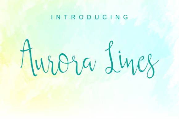 Aurora Lines: A Beautiful Script Font for Digital Design