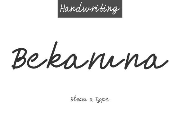 Bekaruna: A Font That Speaks Warmly