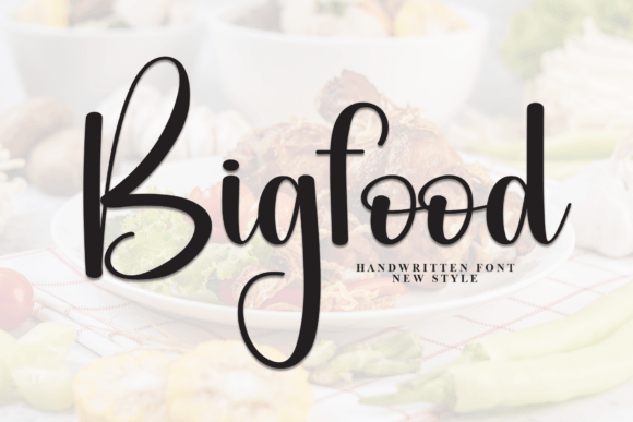 Bigfood: A Script Font for Editorial Elegance