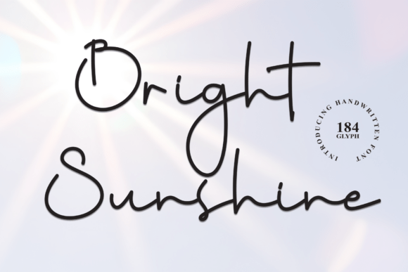 Bright Sunshine Font Review: A Stylish Script for Branding