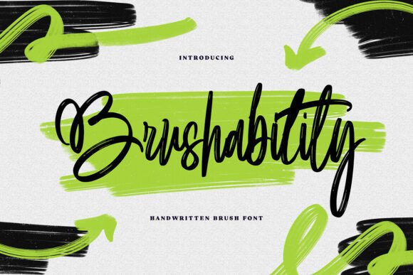 Brushability – A Handwritten Font for Creative Crafters