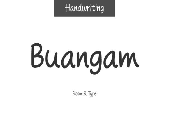 Buangam: A Playful Font for Creative Campaigns