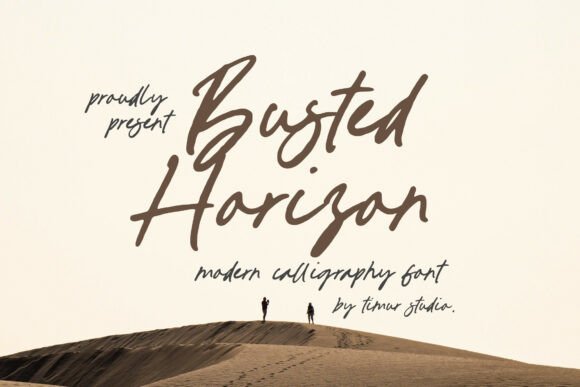 Busted Horizon: A Font for Impactful Digital Communication
