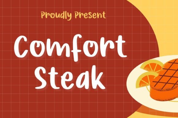 Comfort Steak: A Script Font for Crafters and Product Creators