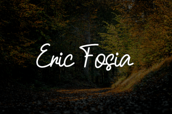 Eric Fosia: A Script Font for Dynamic Web Design
