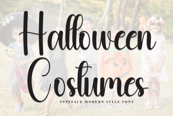Halloween Costumes: A Script Font for Creative Crafters