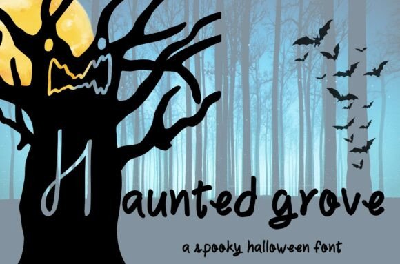 Haunted Grove: The Handwritten Font That Elevates Your Brand