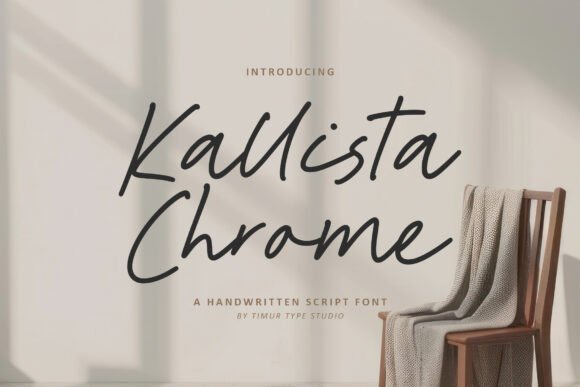 Kallista Chrome: A Script Font for Crafting with Style