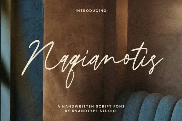 Naqianotis: A Script Font for Elegant Editorial Design
