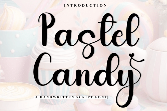 Pastel Candy: A Festive Script Font for Editorial Design