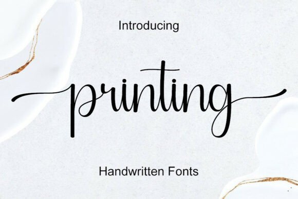 Printing: A Font That Breathes Elegance