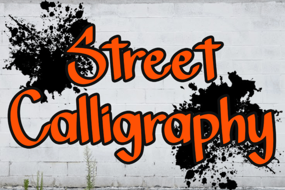 Street Calligraphy: A Festive Font for Campaigns