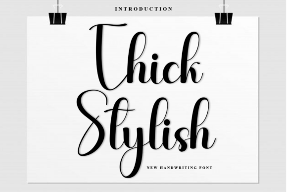 Thick Stylish: A Font That Brings Warmth to Branding