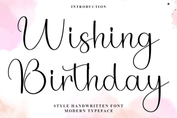 Wishing Birthday: A Festive Script Font for Crafters and Designers